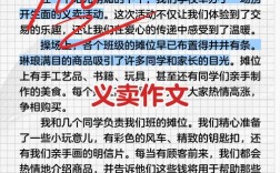 关于义卖的议论文