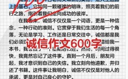 诚信议论文观点