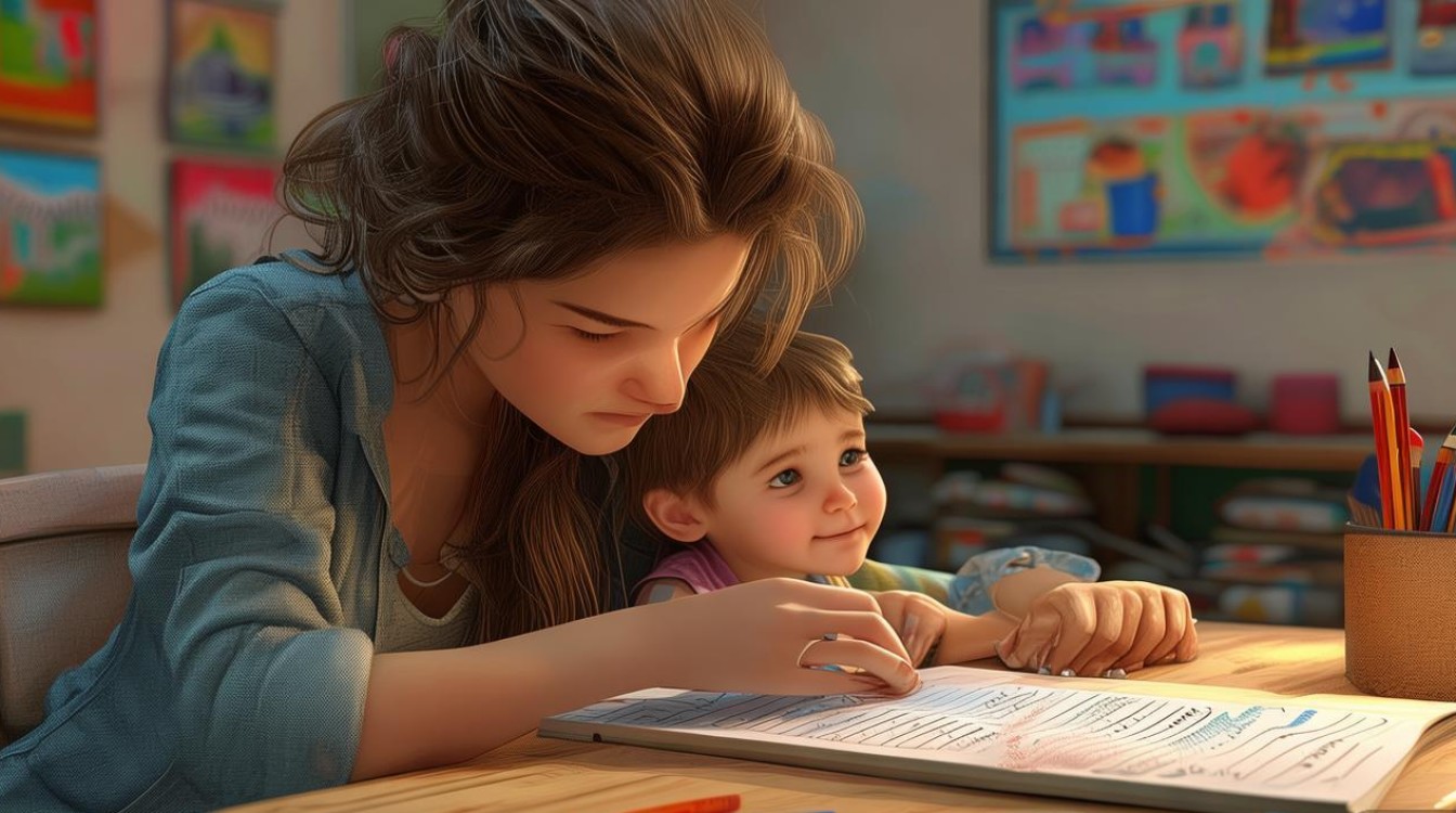 妈妈辅导作业的简笔画,藏着多少育儿焦虑?-图1 妈妈辅导作业的简笔画,藏着多少育儿焦虑?-图1