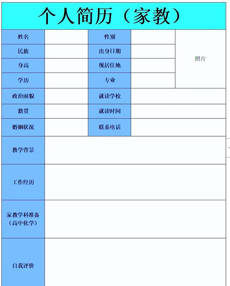 辅导员 简历模板-图1
