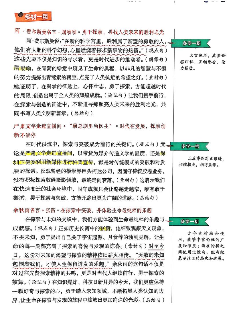 议论文写作素材集锦-图2