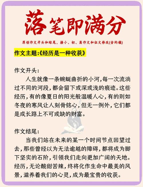 经历如何转化为收获？议论文探讨成长密码。-图1