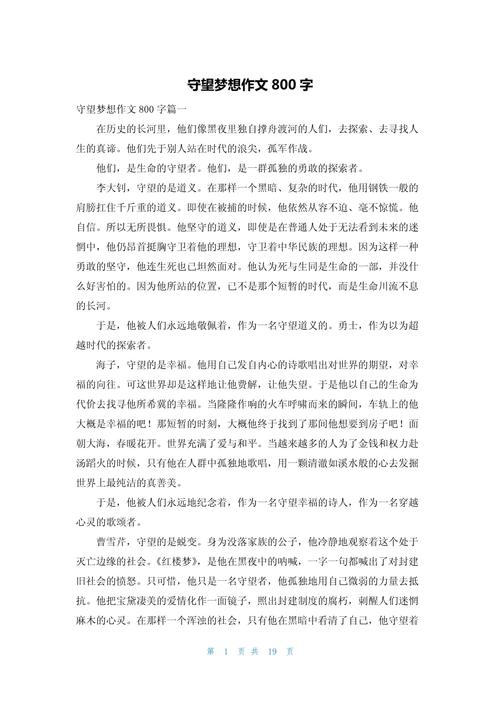 关于守望的议论文-图3