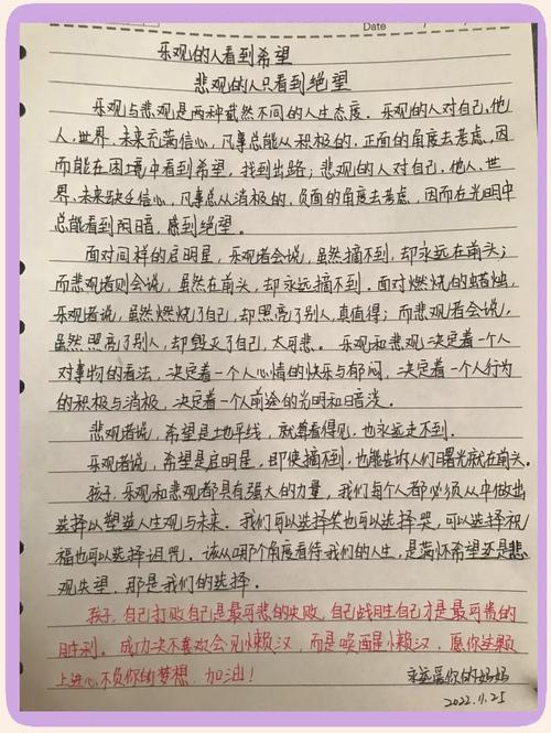 乐观与悲观的议论文-图1 乐观与悲观的议论文-图1