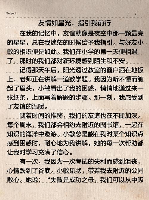 关于友谊的优秀议论文-图1