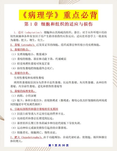 病理学z辅导资料核心考点有哪些?-图1 病理学z辅导资料核心考点有哪些?-图1