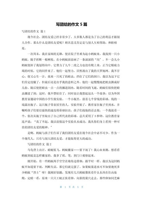 团结如何铸就800字议论文的力量？-图1