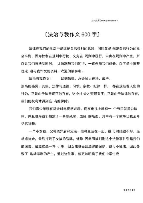 关于法治议论文-图2