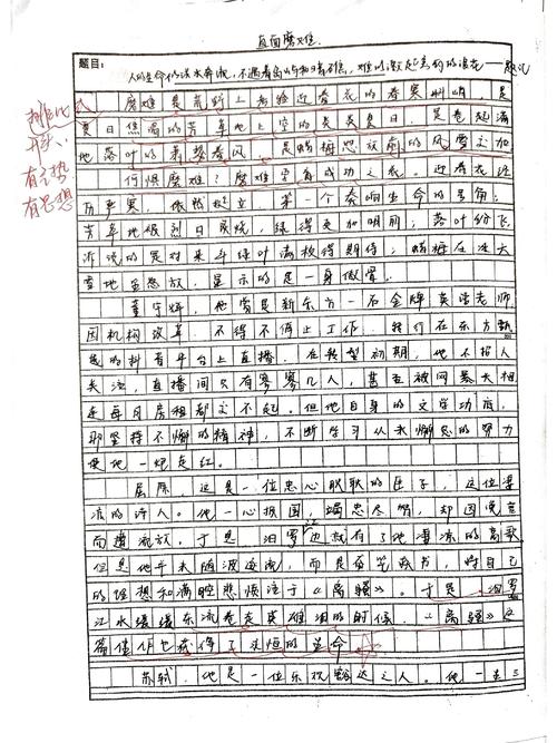 面对困难 议论文-图1