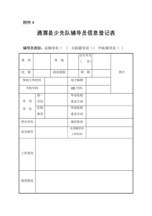 辅导员登记表有何用途？-图1