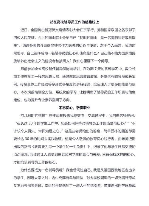 辅导员总结的核心要点是什么？-图1