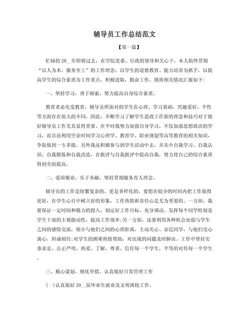 辅导员总结的核心要点是什么？-图2
