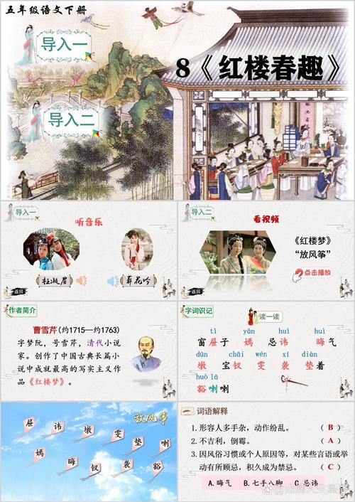 红楼春趣如何辅导更有效?-图1 红楼春趣如何辅导更有效?-图1