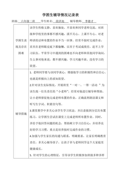 学困生数学辅导记录表该怎么填才有效？-图3